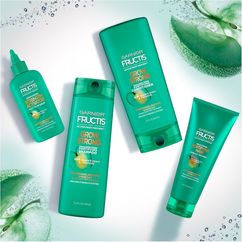 Garnier Hair Care Fructis Grow Strong Shampoo, 12.5 Fluid Ounce