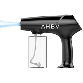 Common Wealth AHBV Nano Mist Sprayer Refresh Hair Skin Surfaces Barber Atomizer Mister USB Rechargeable Black