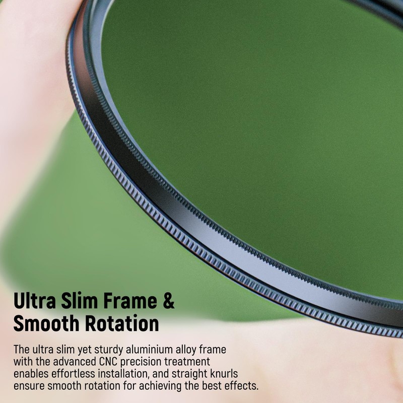Neewer 67mm Polarizing Filter, 24 Layer Multi Resistant Nano Coated
