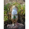 Gemmia Miniature Fairy Garden Rabbit Figurine Phone Stand Relaxed Rabbit
