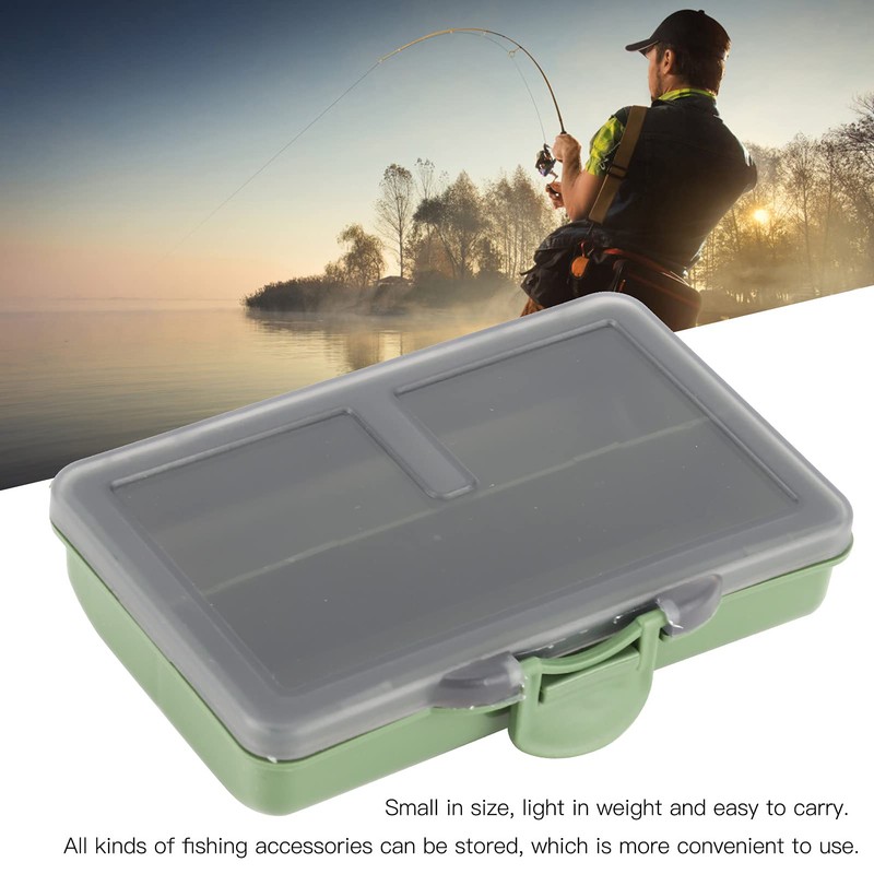Fishing Tackle Box 2Pcs Multiple Compartments Box Organizer for Fishing