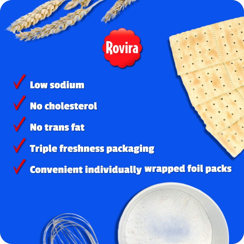 Rovira Export Sodas Fancy Crackers 8 Oz (Pack of 4)
