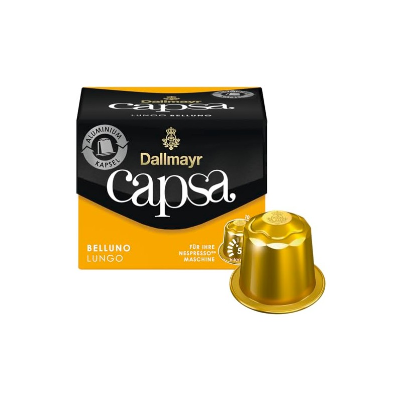 Dallmayr Lungo Belluno Capsa Coffee for Nespresso, 1.98 Ounce