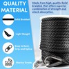 Premium Anchor Rope 150 ft x 3/8 inch, Solid Braid