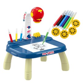 OLEOCA Drawing Projector for Kids – Educational Arts & Crafts Kit, Drawing and Tracing Projector for Boys with Markers & Slides, Birthday Gifts for Kids Ages 3+