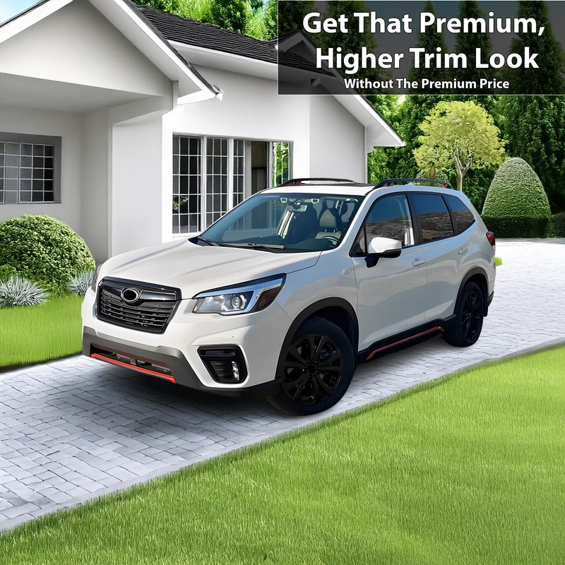 BOGAR TECH DESIGNS Front Chrome Delete Overlay Compatible with Subaru