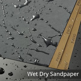 Dazefree 3000 Grit Sandpaper 15PCS, Wet Dry Sandpaper Sheets 9 x 11 Inch, Silicon Carbide Abrasive Sanding Sheets, Sand Paper for Wood Furniture Finishing, Metal Sanding, Automotive Polishing