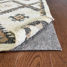 RUGPADUSA - Vinyl Lock - 7'10" x 9'10" - Felt and EVA - Non-Slip Rug Pad for Vinyl, Luxury Vinyl Plank (LVP) Flooring