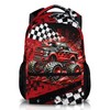 FLEXIMX Kids Boys Backpack Truck Backpacks for School Travel Casual,