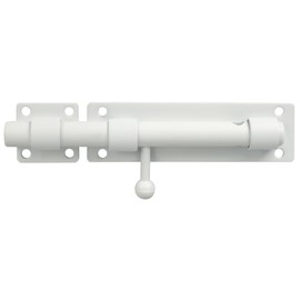 Alise 8 inch Barrel Bolt Latch,Slide Bolt Latch,Heavy Duty Solid SUS304 Stainless Steel Slide Lock for Wooden Fence,Barn Door,Interior or Outdoor Door White