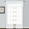 United Curtain Cenefa Semitransparente, Cenefa Recta, Blanco, 54 x 16,