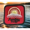 Family Adventures SUNDAY RIVER 3" Ski Patch embroidered iron-on vintage