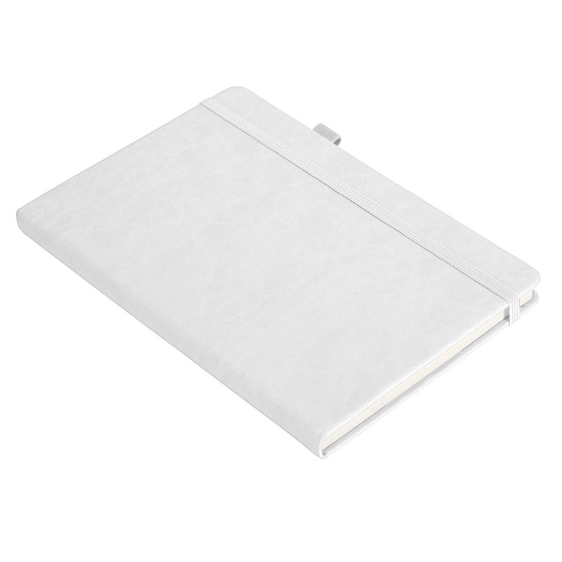 A5 Lined Notebook Portable PU Leather Hardcover Notebook with Elastic