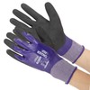 Uniworld WG518W Wonder Grip Oliva Purple XL Nitrile Coated Gloves