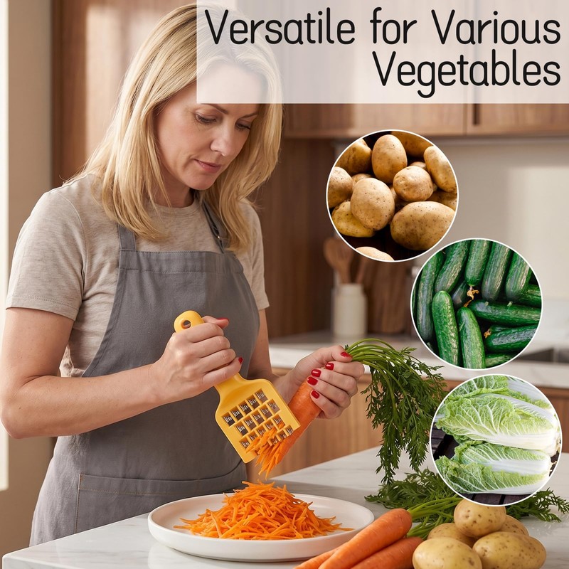 Stainless Steel Coarse Grater 2-Piece- Vegetable Slicer and Shredder |