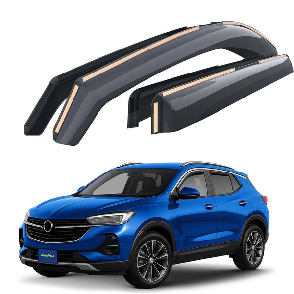 Goodyear Shatterproof in-Channel Window Deflectors for Buick Encore GX 2020-2025,