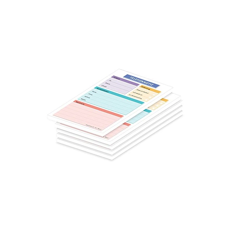 PRICARO 5 x A6 Telephone Notebook Memo