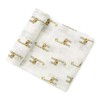 TOYANDONA Baby Swaddle Blanket Soft Silky Bamboo Muslin Swaddle Blankets