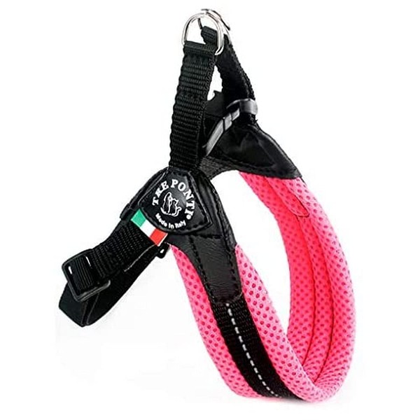 TRE PONTI Easy Fit Mesh Classic Neon Dog Harness, Size 4, Pink