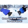 IKAAR Eiskratzer Auto Eisschaber mit warmen Handschuhen wasserdichtem Winter Kratzer