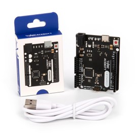 Leonardo R3 Board Atmega32u4 for Arduino, Leonardo Microcontroller Development Board with Type-C USB Cable, DIY Starter Kit, Input Voltage 7-12V, 16MHZ, 20 Digital 1/0 pins Support PWM, SRAM 2.5KB