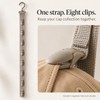 Wardrobe Hat Rack Hanging Rope Hat Storage Clips Hat Organizer