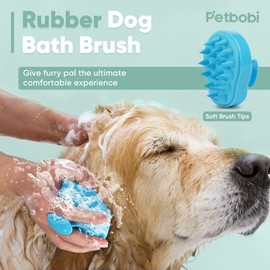 Petbobi Dog Bath Tether with Lick Mat, Dog Bathing Leash with Heavy Suction Cup, Pets Grooming Tub Restraint Soft Nylon Leash with Adjustable Collar for Pet Cat Shower and Grooming