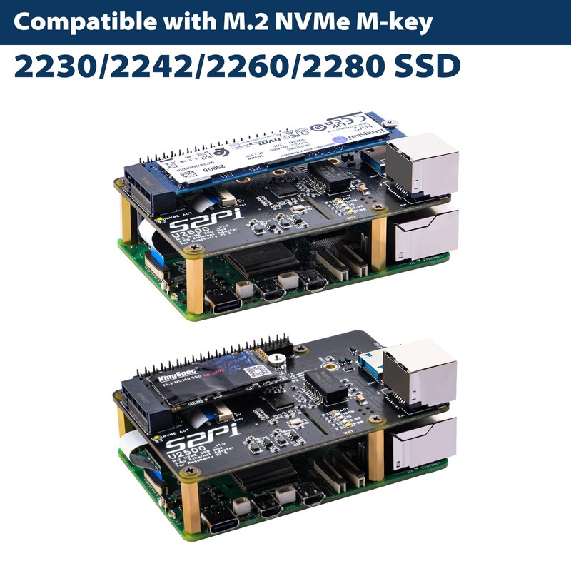 GeeekPi W01 U2500 USB 2.5G ethernet PCIe to M.2 NVMe