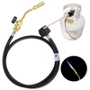 Propane Gas Tank Turbo Torch Hose Adapter Kit, Portable Propane