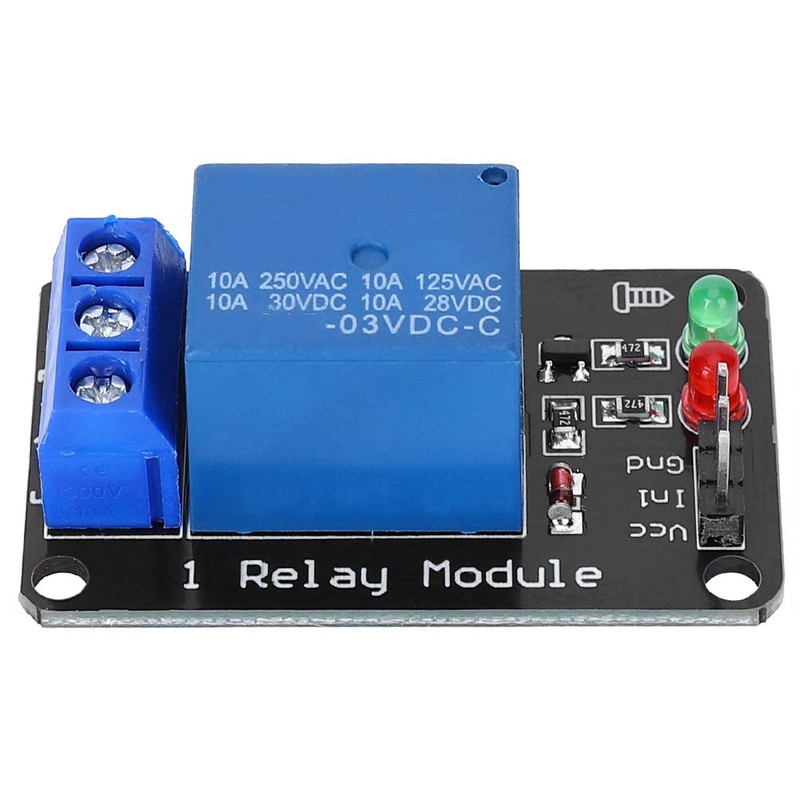 Shanrya Relay Module, Safety Green Indicator, 3.3V, Manual, Normally Open,