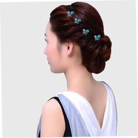 TOVINANNA 8pcs U-shaped Crystal Hair Sticks Rhinestones for Weddings and Parties Elegant Bridal Hair Accessories for Updos and Special Occasions