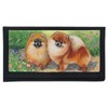 Gone Doggin Pomeranian Checkbook Cover #1- Dog Gifts in Black