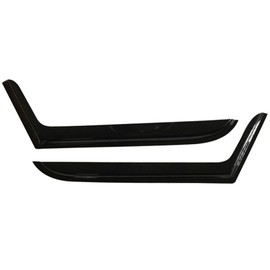 Window Visor Compatible With 1997-2006 Jeep Wrangler | Slim Style Acrylic Smoke Tinted & Semi-transparent Rain Shade Guard Wind Vent Air Deflector by IKON MOTORSPORTS | 1998 1999 2000 2001 2002 2003