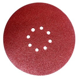 10 x Sandpaper 225 mm 8 Hole Grain = 120 Sanding Sheets with Velcro Coating for Drywall Grinder Angle Grinder