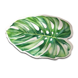 QYCX Plam Leaf Doormat Tropical Doormat Door Mats Green Leaf Bath Mat Floor Mat Palm Bathroom Rugs Monstera Indoor Outdoor Welcome Mat Decorative Front Door Rug Outside Doormat for Tropical Home Decor