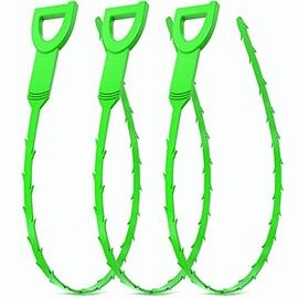 [Upgraded] Drain Clog Remover,3 Pack Snake Hair Cleaning Tool for Sinks, Tubs & Showers,Flexible and Easy to Use. Bathroom Kitchen Gadgets for Home.