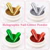 MELLIEX Nail Powder Set, Includes 4 Chrome Nail Powders, 5