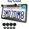 2 Pcs Aluminum Veteran License Plate Frame for US Army,4-Hole