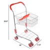 Pretend Play Shopping Cart- Toy Grocery Cart With Pivoting Front