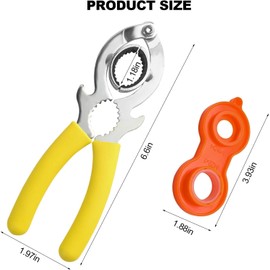 EnweiBingshi 2-in-1 Faucet Aerator Wrench Kit - Faucet Aerator Removal & Installation Tool, Durable Cleaning Tool for Bathroom & Kitchen Faucets, for Easy Disassembly & Maintenance (1 Suit)