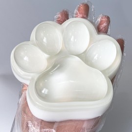 Handmade Large Cat Paw Squishies for Relaxation, 5-inch Transparent Squishies Paw for Adults - 2025 New