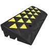 Electriduct Reflective 15 Ton Rubber Curb Ramp 30,000 lbs Capacity