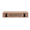 Interluxe Kartenhalter - Hasenpost - Grußkartenhalter Tischdeko zu Ostern Fotohalter