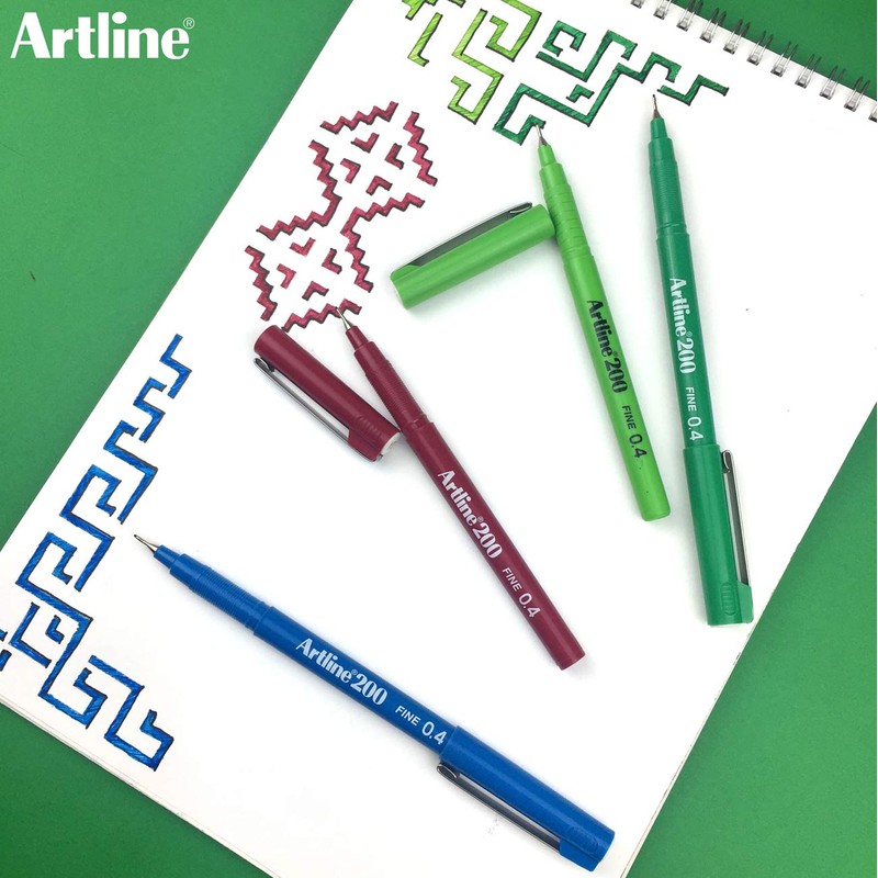 Artline 200 Technical Drawing Fineliner - Royal Blue by Shachihata