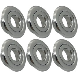 Happy Tree (6 Pack) 3/4" IPS Fire Sprinkler Head Escutcheon Plate Standard Cover Ring Two Piece Rosette Chrome