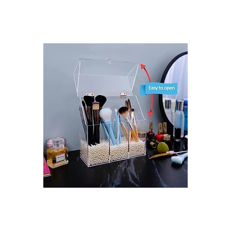 weddingwish Soporte Acrílico Para Brochas De Maquillaje Wedddingwish, Co