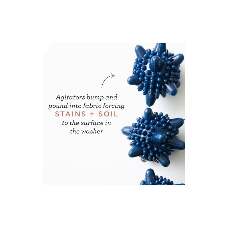 Esembly Agitators, Washer Dryer Balls for Cleaner Softer Laundry, Reusable