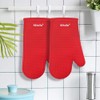Alselo Oven Mitts Heat Resistant Silicone Kitchen Gloves for 550