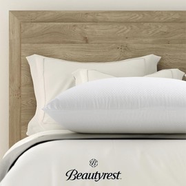 Beautyrest Latex Foam Bed Pillow with Removable Cotton Cover, King - Color: king