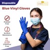 CHEF ROYALE Pack of 200 New Blue Vinyl Gloves -